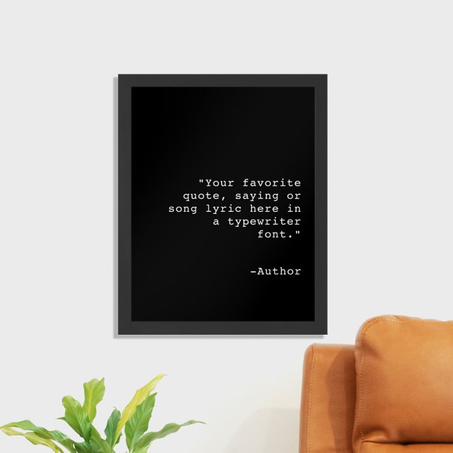 Create Your Own Quote Framed Poster (Creator Uploaded)