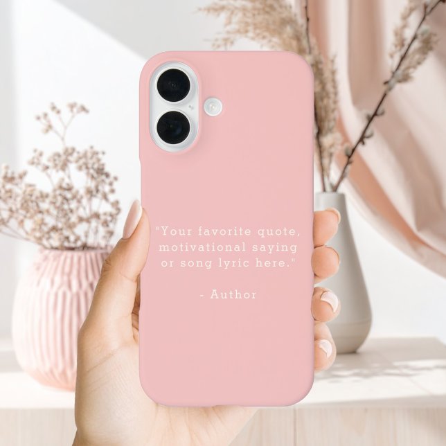Create Your Own Quote iPhone 16 Case (Creator Uploaded)