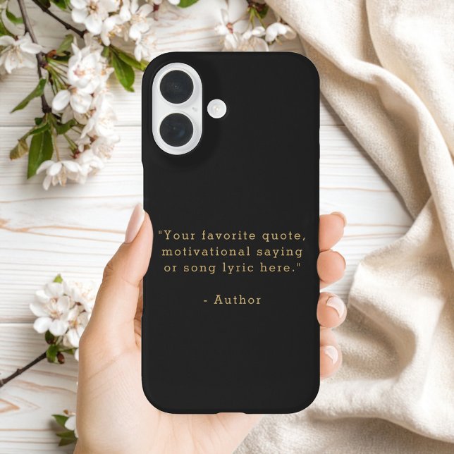 Create Your Own Quote iPhone 16 Case (Creator Uploaded)