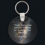 Create Your Own Quote Keychain<br><div class="desc">Create your own custom quote keychain. Features minimalist typewriter typography.</div>