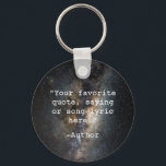 Create Your Own Quote Keychain<br><div class="desc">Create your own custom quote keychain. Features minimalist typewriter typography.</div>