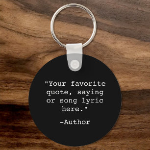 Create Your Own Quote Keychain
