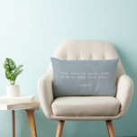 Create Your Own Quote Lumbar Pillow<br><div class="desc">Create your own custom quote throw pillow. Features minimalist typewriter typography.</div>