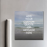 Create Your Own Quote Magnet<br><div class="desc">Create your own custom quote magnet. Personalize this magnet with modern minimalist typography and ocean waves landscape.</div>
