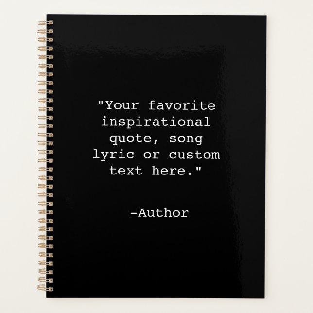 Create Your Own Quote Planner (Front)