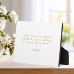 Create Your Own Quote Plaque<br><div class="desc">Create your own custom quote plaque home decor. Add your favourite saying, bible verse song lyric or personalized text in minimalist typewriter style typography.</div>