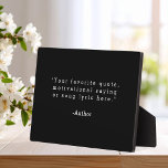 Create Your Own Quote Plaque<br><div class="desc">Create your own custom quote plaque home decor. Add your favourite saying, bible verse song lyric or personalized text in minimalist typewriter style typography.</div>