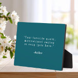 Create Your Own Quote Plaque<br><div class="desc">Create your own custom quote plaque home decor. Add your favourite saying, bible verse song lyric or personalized text in minimalist typewriter style typography.</div>