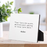 Create Your Own Quote Plaque<br><div class="desc">Create your own custom quote plaque home decor. Add your favourite saying, bible verse song lyric or personalized text in minimalist typewriter style typography.</div>