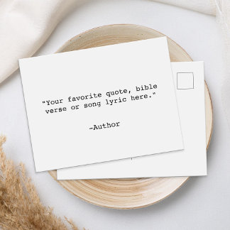 Create Your Own Quote Postcard