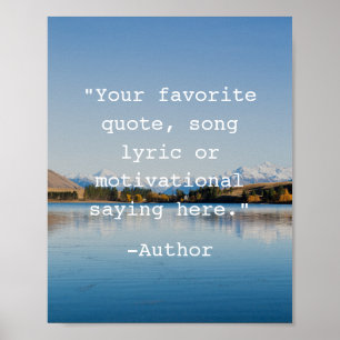 Create Your Own Quote Poster