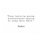 Create Your Own Quote