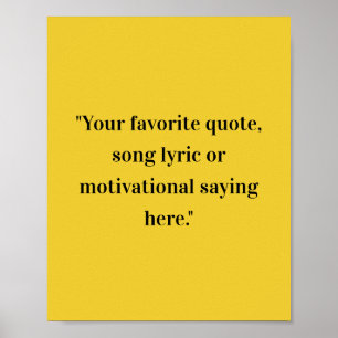 Create Your Own Quote Poster
