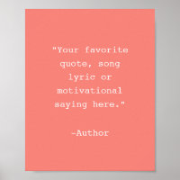 Create Your Own Quote Poster