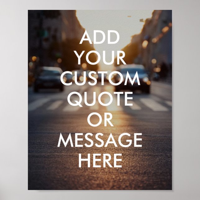 Create your own quote poster (Front)