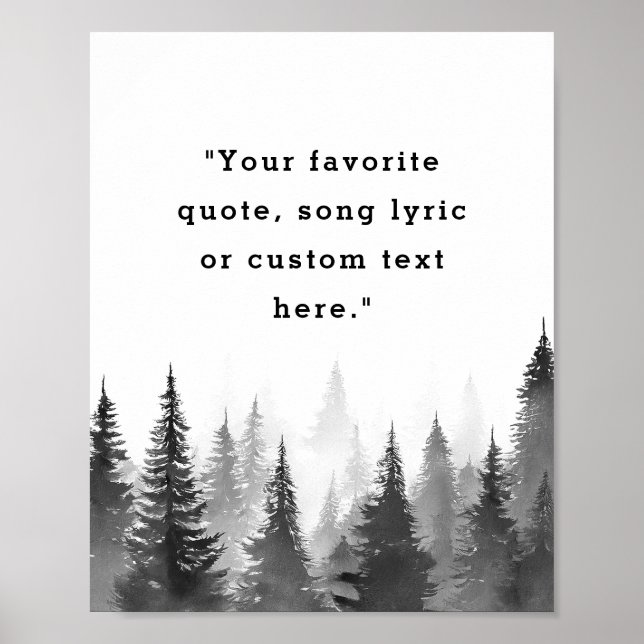 Create Your Own Quote Poster (Front)