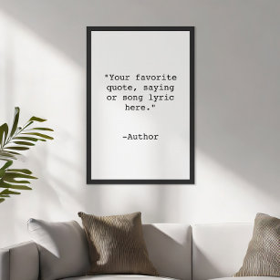 Create Your Own Quote Poster