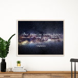 Create Your Own Quote Poster<br><div class="desc">Create your own custom quote poster wall art. Features minimalist typewriter typography and space stars nature background.</div>