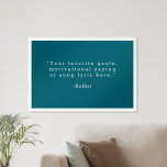 Create Your Own Quote Poster<br><div class="desc">Create your own custom quote poster wall art. Features minimalist typewriter typography.</div>