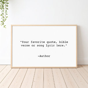 Create Your Own Quote Poster