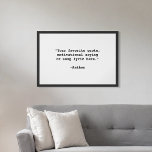 Create Your Own Quote Poster<br><div class="desc">Create your own custom quote poster wall art. Features minimalist typewriter typography.</div>