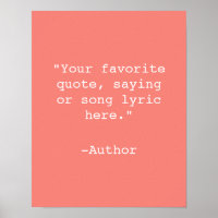 Create Your Own Quote Poster