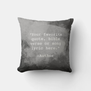 Create Your Own Quote Throw Pillow