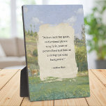 Create Your Own Quote Vintage Painting Plaque<br><div class="desc">Create your own custom quote plaque in a cottagecore aesthetic style featuring your favourite inspirational saying,  song lyric or personalized text on a vintage landscape painting background.</div>