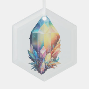 Create Your Own Rainbow Crystals Glass Ornament