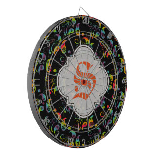 Create Your Own Rainbow Paisley Dartboard