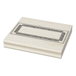Create Your Own Rectagle Ornate Filigree Frame Rubber Stamp