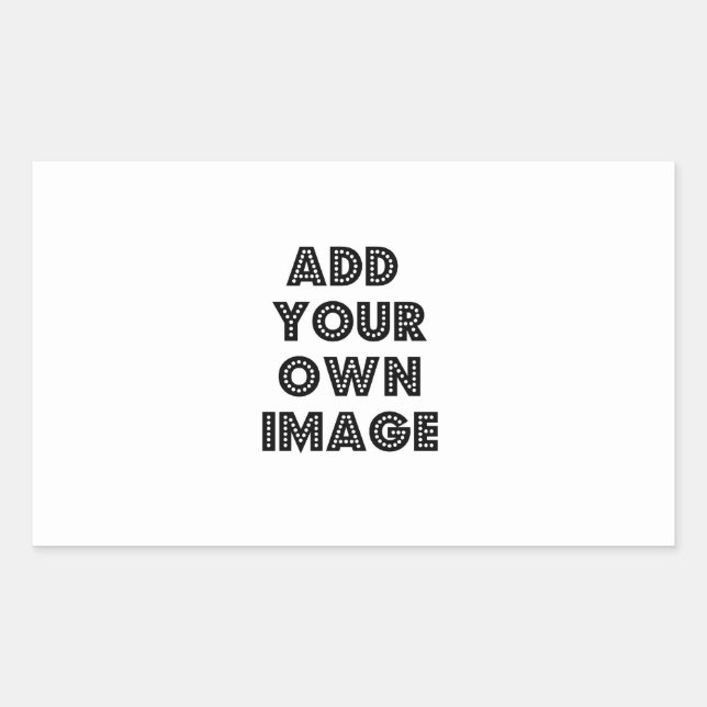 Create Your Own Rectangle Shaped Sticker! Custom Sticker (Front)