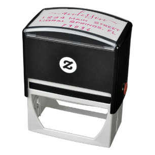 Create Your Own Rectangular Family Return Address Self-inking Stamp