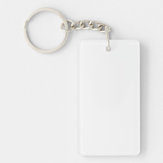 Create Your Own Rectangular Keychain Personalized (Front)
