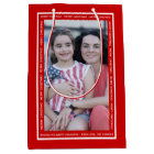 Create your own red Christmas holiday photo