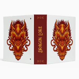 Create Your Own Red Dragon Head Binder
