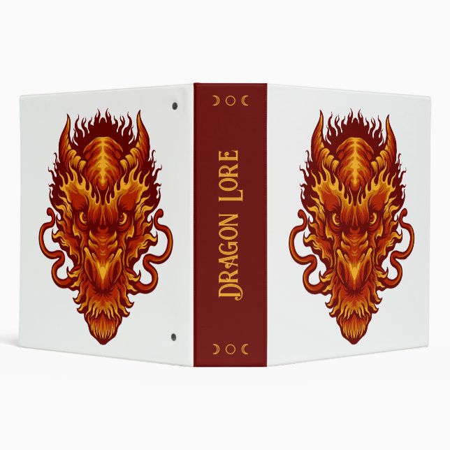 Create Your Own Red Dragon Head Binder (Background)