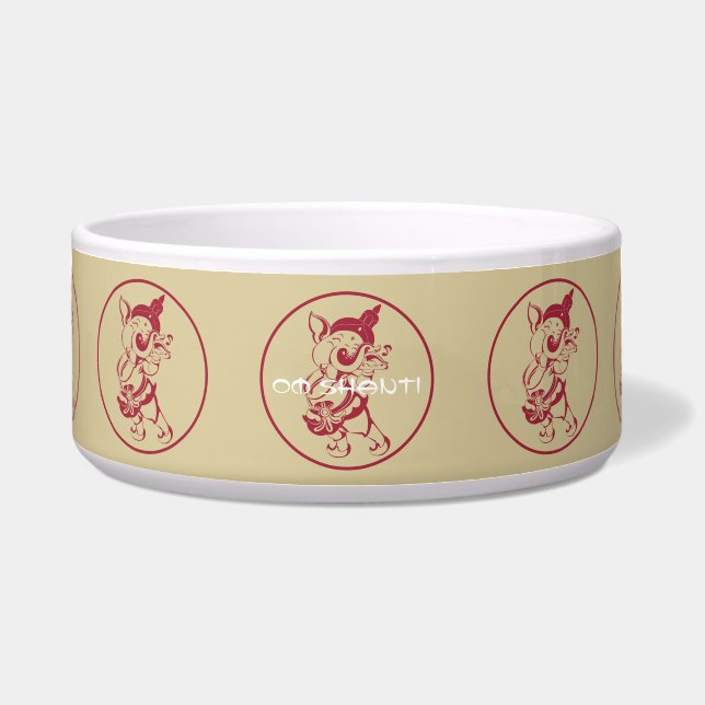 Create Your Own Red & Gold Ganesh Flute (Front)