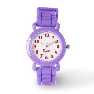 Create Your Own Red Personalized Solid Colour Watch