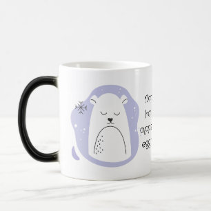 Create Your Own Retro Polar Bear Purple Christmas Magic Mug