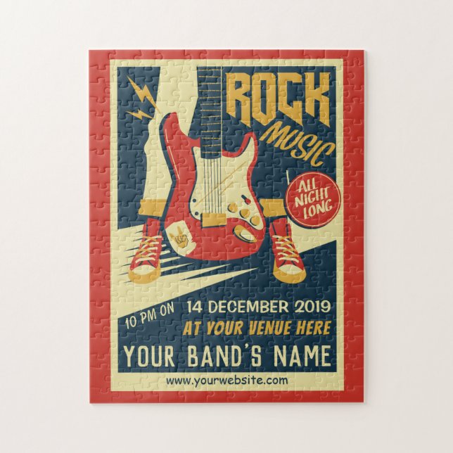 Create your own Retro Rock Music puzzle (Vertical)