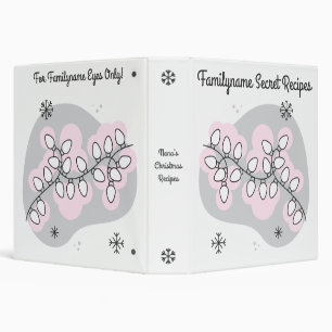 Create Your Own Retro String Lights Christmas Binder