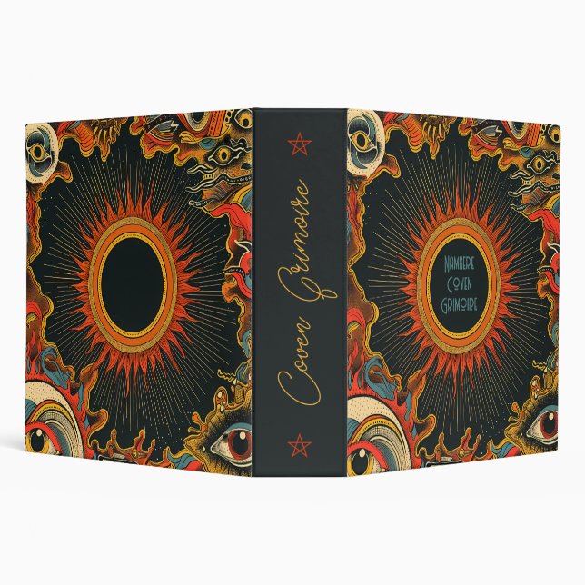 Create Your Own Retro Sun Solar Energy Magic Binder (Background)