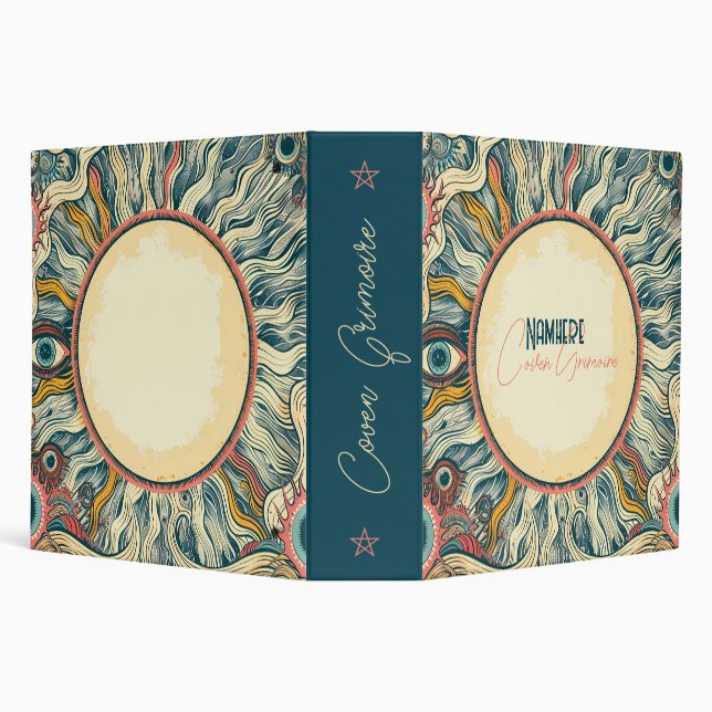 Create Your Own Retro Sun Solar Magic Binder (Background)
