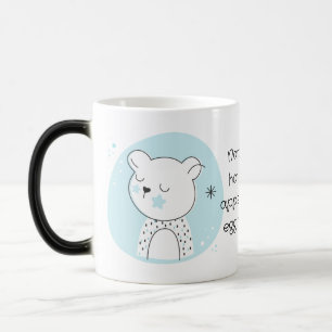Create Your Own Retro Teddy Bear Blue Christmas Magic Mug