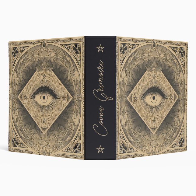 Create Your Own Retro Vintage Evil Eye Binder (Background)