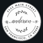 Create Your Own Return Address Classic Round Class Sticker<br><div class="desc">Create Your Own Round Return Address Classic Round
Create Your Own sticker. For more advanced customisation of this design,  Please click the "Customise" button above</div>