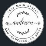 Create Your Own Return Address Classic Round Class Sticker<br><div class="desc">Create Your Own Round Return Address Classic Round
Create Your Own sticker. For more advanced customisation of this design,  Please click the "Customise" button above</div>