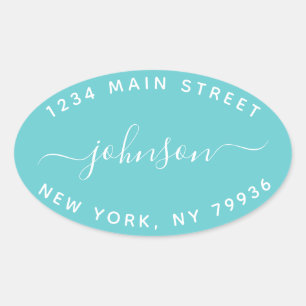 Create Your Own  Return Address Oval Sticker