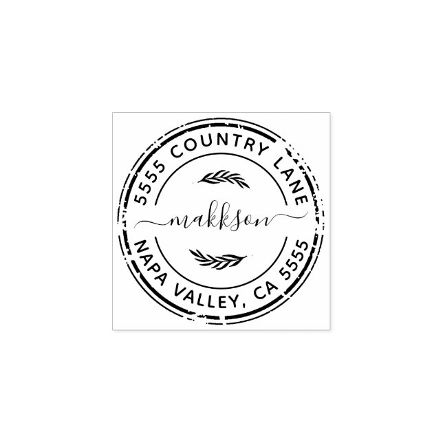 Create Your Own Return Address Rubber Stamp (Imprint)